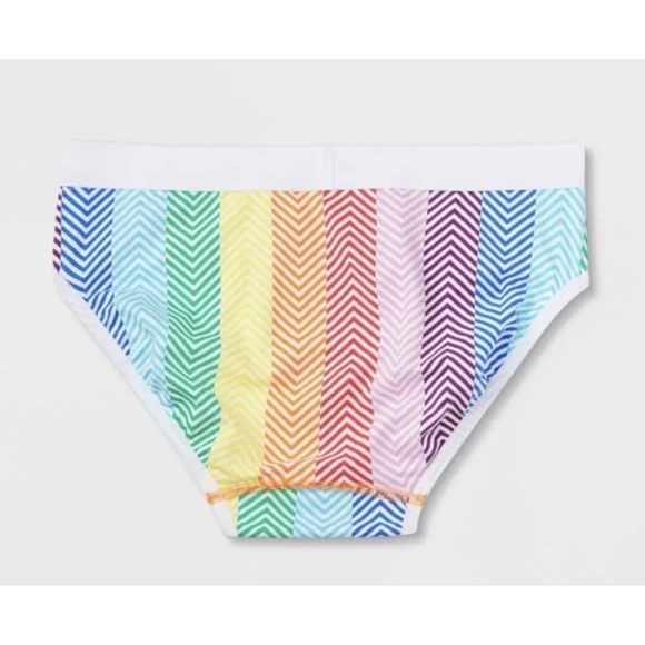 NEW TomboyX GAY Pride Parade Adult Rainbow Briefs UNDERWEAR LGBTQIA UNISEX panty - Picture 2 of 3